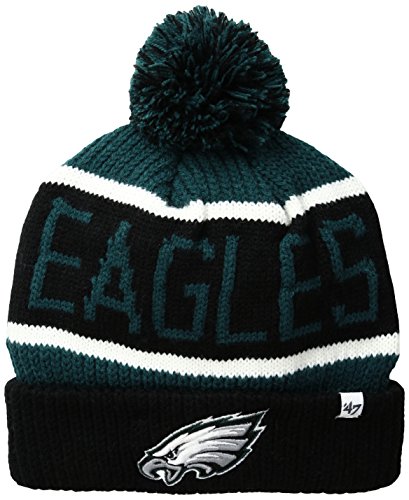 '47 NFL Philadelphia Eagles Calgary Cuff Knit Hat, One Size, Pacific Green