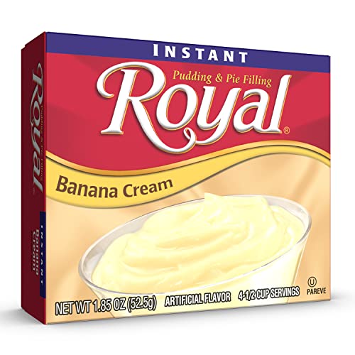 Image of Royal Instant Pudding Dessert Mix, Banana Cream, Fat Free (12 - 1.85 Ounce Boxes) (Pack of 12)