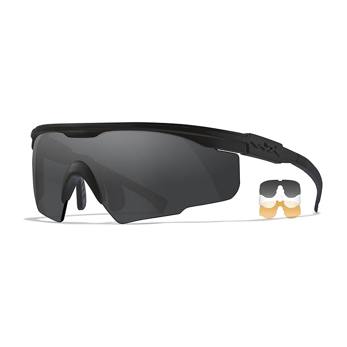 Buy PT1 Tactical Sunglasses for Shooting, Outdoor, Industrial Safety Matte Black Frames with