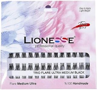 Lionesse Trıo 3 Boyutlu Tekli Takma Kirpik Medıum Ultra 1 Paket (1 x 10.42 g)