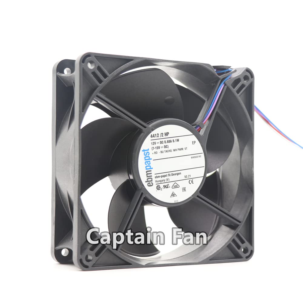 Amazon.com: 4412/2HP Ebm Papst Fan 12VDC 0.68A 12038 120 * 120