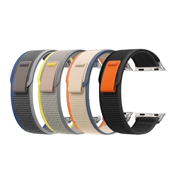 Meyaar 4 Pack Trail Loop Compatible with Watch Band 46mm 42mm 44mm 45mm & 49mm Men Women, Adjustable Sport Elastic Nylon Strap for Watch Series 10 Ultra/SE/SE2/9/8/7/6/5/4/3/2/1 (Trail Loop 4 Pack) (B0D9PHGJF3) Amazon Price History, Amazon Price Tracker