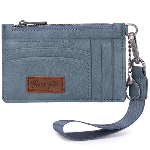 Portefeuille fin Wrangler pour cartes de crédit RFID avec dragonne Montana West