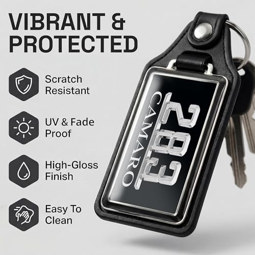 Image of Brotherhood Car Key Chain for Camaro - Classic Models Keychain for Men and Women Gift Key Ring - -