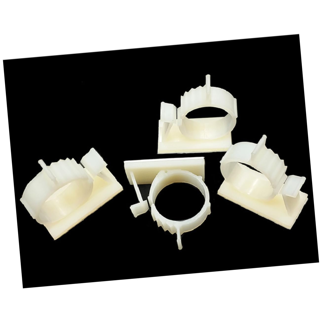 Hemobllo 3 Sätze Verstellbare Kabelclips Selbstklebende Kabelverschlüsse Kabelhalter Kabelclips Schreibtisch-drahtclips Aus Kunststoff Kabelmanagementhalter 50 Stück * 3