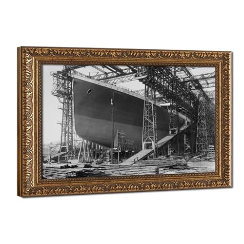 Toile RMS Titanic décoration murale salon style industriel moderne