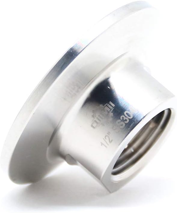 SS304 Sanitary Tri clamp 50.5mm to  NPT Female Adapter  Pipe Fitting, 1/2" Inch