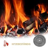 Sznurek uszczelniający do pieca, 8 mm x 2,5 m, taśma uszczelniająca do pieca kominkowego, z 4 taśmami wysokotemperaturowymi, sznurek uszczelniający do kominka, drutu uszczelniającego do drzwi