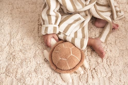 Jollein Kuscheltier Turtle - Knisterspielzeug - Rassel - Babyspielzeug zum Greifen - Schildkröte