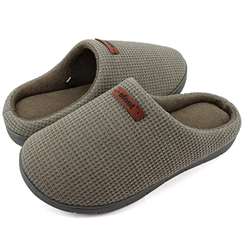 ofoot Comfortable and Supportive Women's Home Slippers with Memory Foam,Terry Cloth Lining Non-Slip TPR Outsole