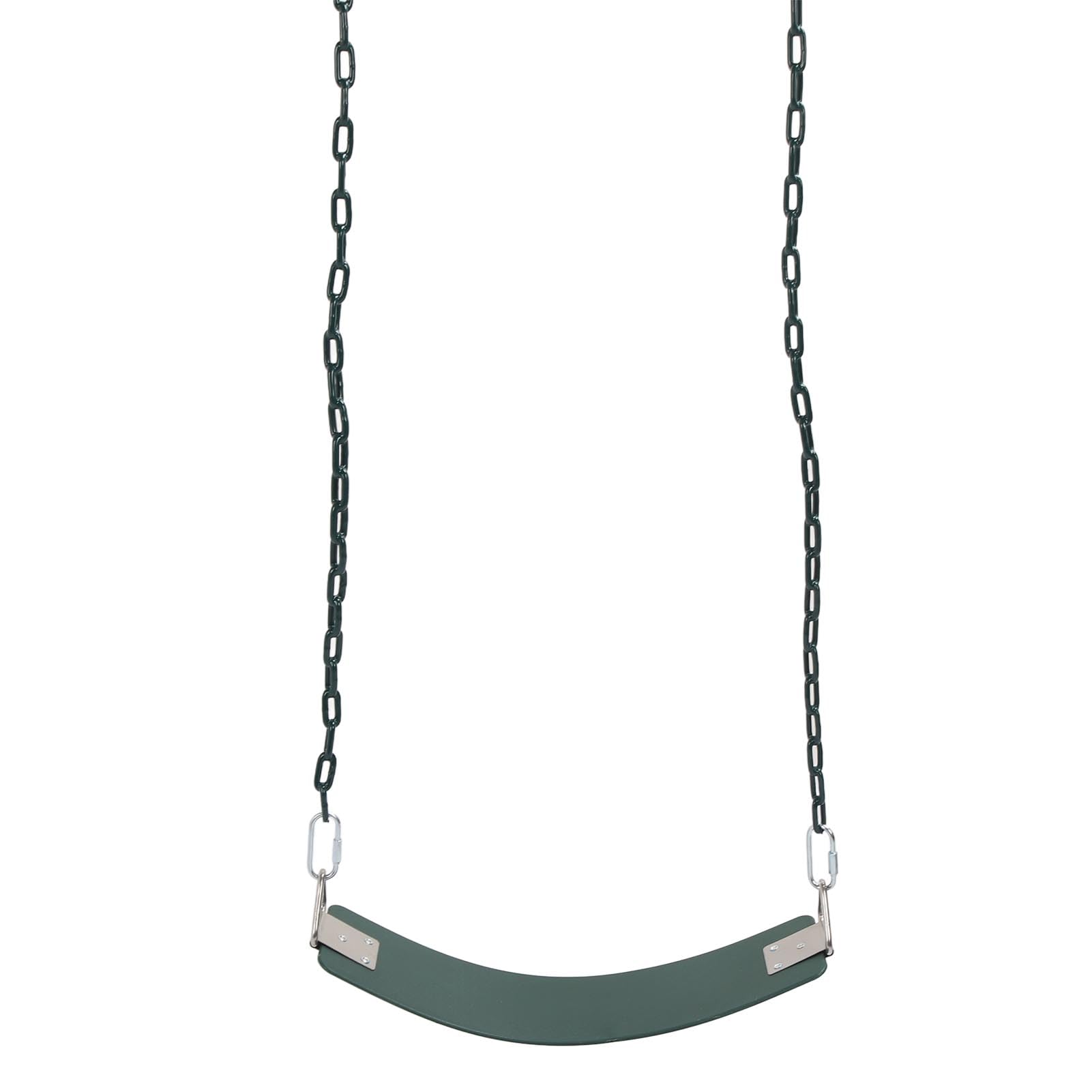 Columpio Resistente, EVA y Metal, Fácil de Instalar, Estable, Verde Oscuro, Columpios para Patio de Juegos Al Aire para Patio