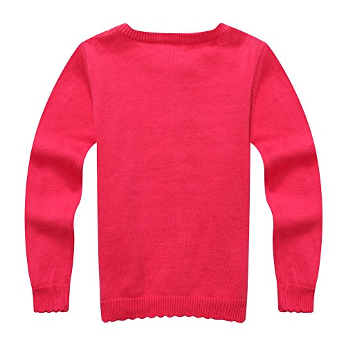 Richie House Little Girls' Cardigan Sweater with Lace Size 2-5 RH08302