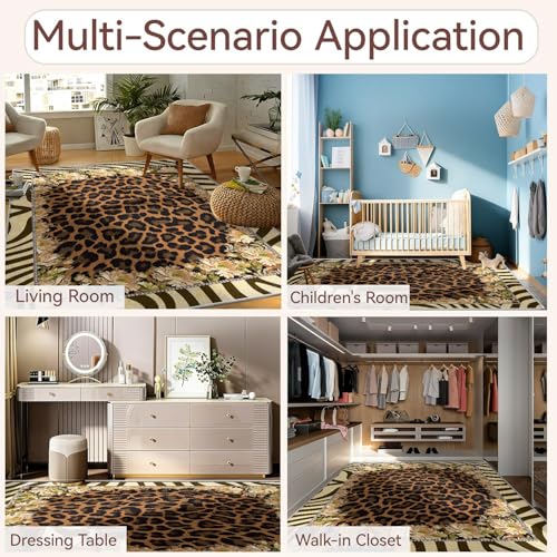 Tapete decorativo rectangular 3x4ft miniatura 4