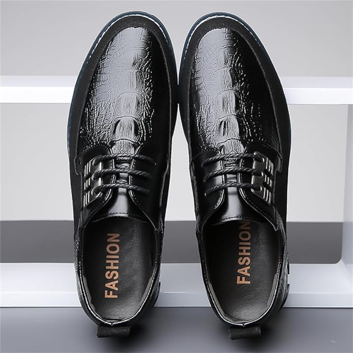 Men's Classic Oxford Dress Shoes, Business Casual Comfort Sneakers, Low Top Lace-Up3