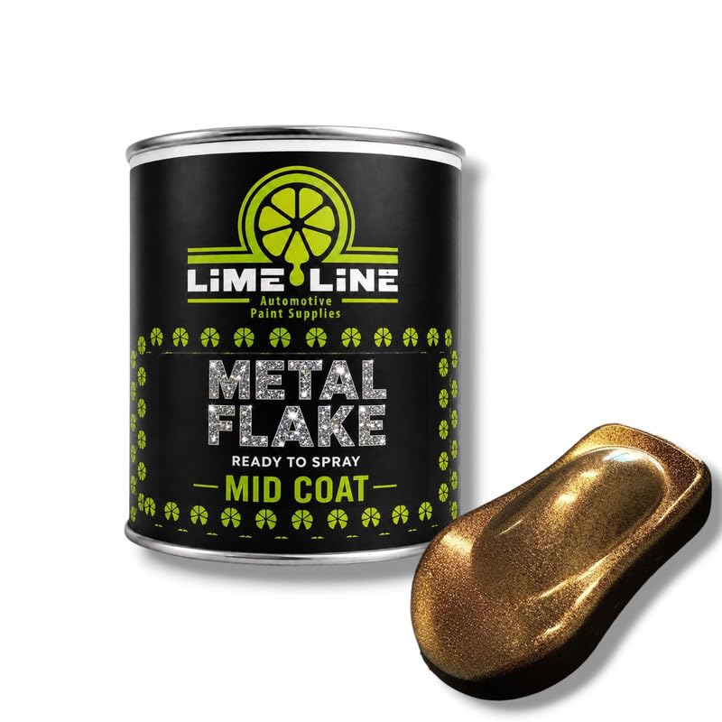LiME LiNE Automotive Metal Flake Midcoat - No Reducer Needed (Bronze, 1 Pint)