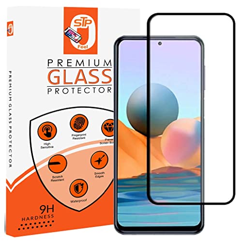 Image of STP FEEL (Pack of 1 Tempered Glass Compatible for Poco M2 Pro | Edge to Edge Coverage Screen Protector Guard | Full Screen Protector