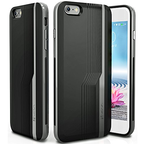 iPhone 6S Case - Vena [vFrame MX][Metallized Button] Slim Fit Hybrid Case for Apple iPhone 6S (2015) / iPhone 6 (2014) - Space Gray