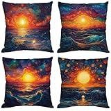 housse salon de jardin oceane 【VELVET & LIN HOUSSES DE COUSSIN】Les housses de coussin décoratives sont disponibles en deux matériaux : le tissu de lin écologique et le tissu de velours court ultra doux, sans odeur particulière, imperméable, avec une capacité de respiration et de durabilité, plus résistant aux plis que d'autres matériaux