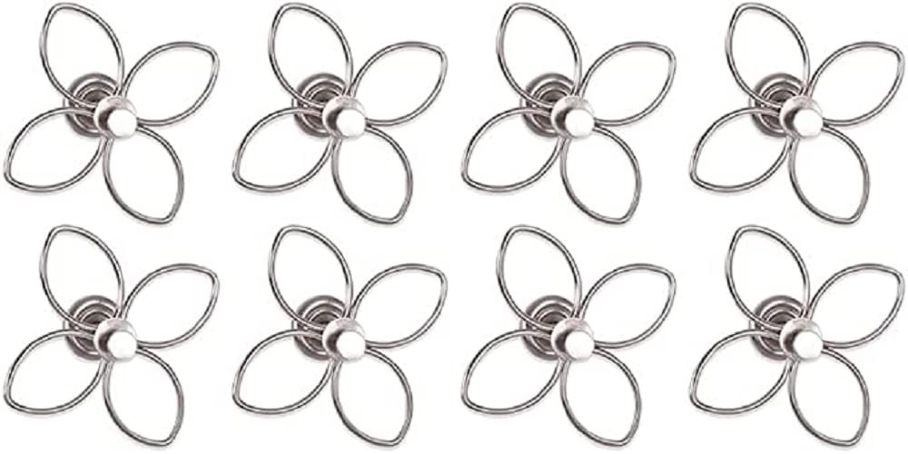 HAKU Set of 8 Wardrobes Stainless Steel Look, Metal - Dim.: W 21 cm X H 21 cm X D 12 cm, Style: Modern
