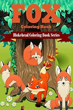 Paperback Fox Coloring Book [Large Print] Book