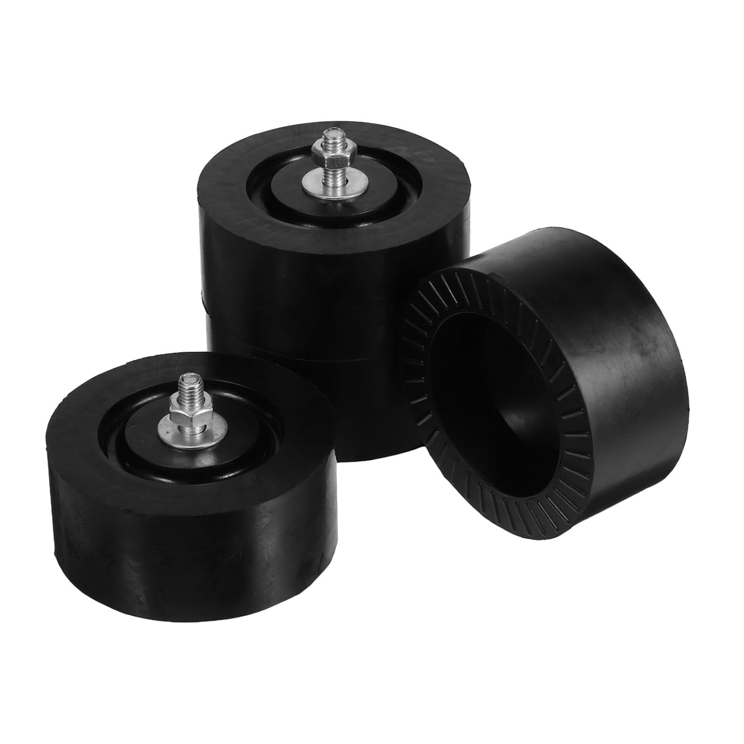 4pcs Rubber Anti-Vibration Pads for Outdoor Air Conditioner Unit, Shock Absorbing Rubber Feet with Noise Reduction, Universal Air Conditioning Damping Base for Condenser Support