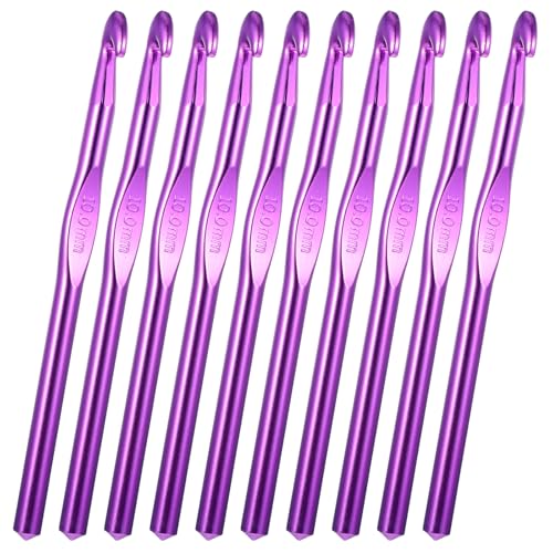 Crochets en aluminium de 10 mm pour éviter les mailles serrées et rater son écharpe