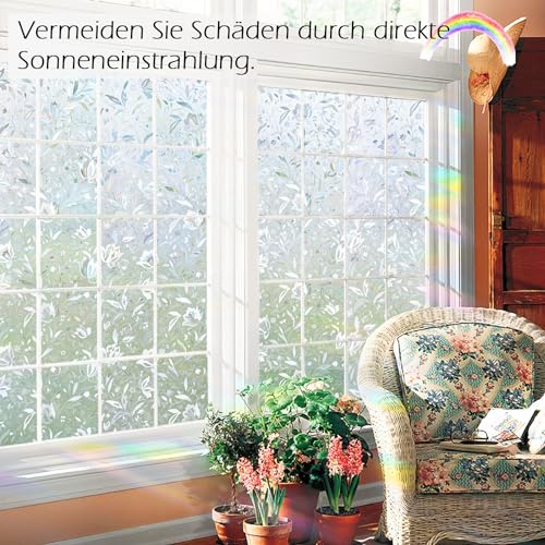 KROMAPOLIS Window Film Privacy, Thermal Window Vinyl Glass Covering Privacy Film for Glass Windows Frosted Stickers Tulip - 30x400cm - Image 3