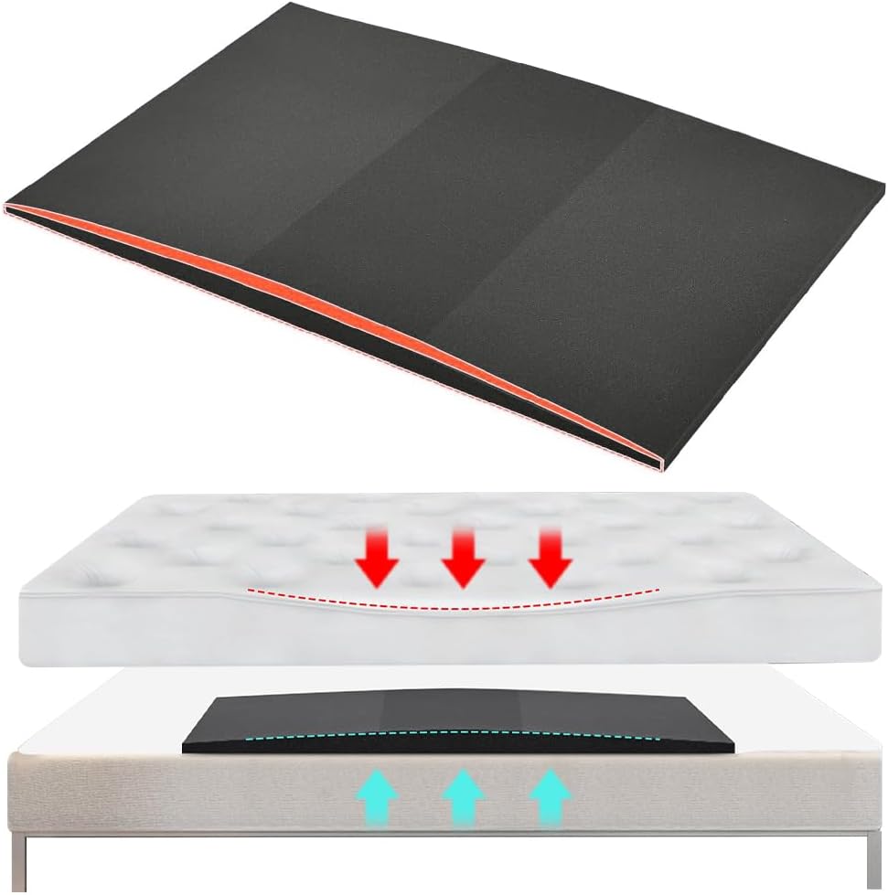 Sagging Mattress Support Fix Sinking Beds, 120×60×5CM Under Mattress Support, High Density Foam Insert Pad for Sagging Bed Repair, Trapezoidal MattressSupport Board Enhances Sleep Comfort