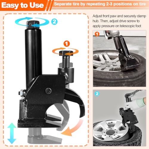 Image of LAIKOU Manual Tire Bead Breaker Fits 38 inch- 42 inch Tires for ATVs UTVs Tractors Trucks Cars Bus, Heavy Duty Bead Breaking Easy Operated Tire Repair Removal Changer Portable Tool