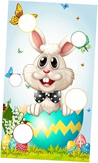 TOYANDONA 1pc Easter Beanbag Flag Kids Outdoor Toys Easter Outdoor Games Bean Bag Toss Set Cornhole Game for Kids Easter Cornhole Game Banner Easter Flag Ornament Easter Toss Games Banner