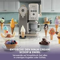 Ninja CREAMi Scoop & Swirl Eismaschine mit 2 Behältern, NC701EUSTGD – Ansicht 2