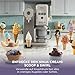Ninja CREAMi Scoop & Swirl Eismaschine mit 2 Behältern, 13 Funktionen, für Eiscreme, Softeis, Gelato, Sorbet, Milchshakes und mehr, mit Mix-In-Funktion, Stone Gold NC701EUSTGD