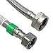 10-0809 1/2 Iron Pipe Size x 7/8 Ballcock x 9-Inch Stainless-Steel Toilet Connector - Quantity 10