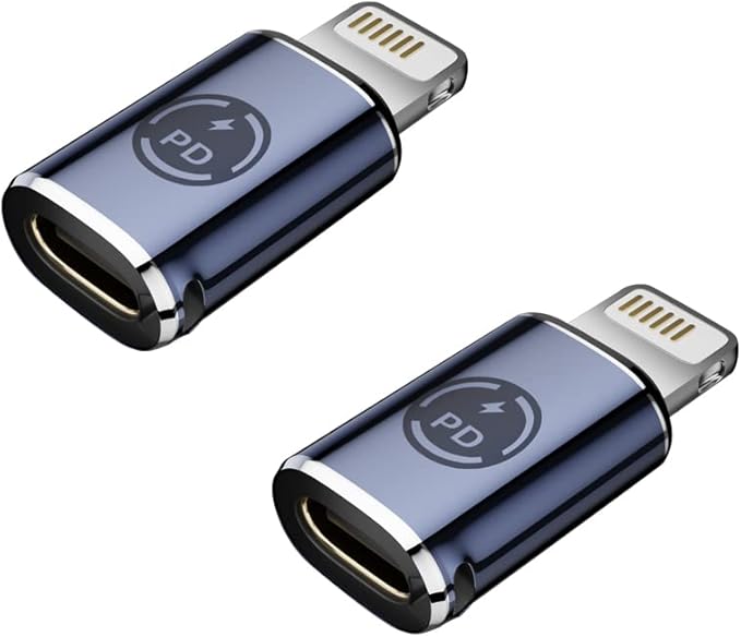 USB C auf Lightning Adapter,USBCBuchse auf iOSStecker Unterstützt