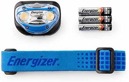Energizer Vision LED Head Torch, Bright Headlamp, Water Resistant, Hands-Free, Lightweight for Indoor and Outdoor Activities, Batteries Included
