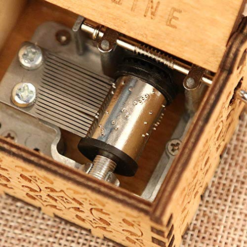 Image of EITHEO Wooden Antique Carved Hand Crank Theme Music Box New La La Land