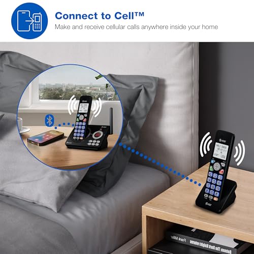 Image of AT&T Accessory Handset for DL72X79 Series Cordless Phone with Bluetooth Connect to Cell, DECT 6.0, Big Buttons, Unsurpassed Range, ECO Mode, Backlit Display, Supports Up to 5 Total Handsets: DL70079