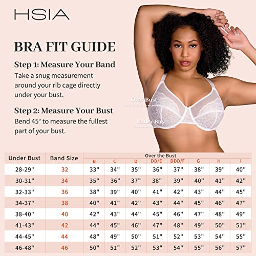 image for HSIA Minimizer Bras for Women Enchante Full Coverage Underwire Bras Pl