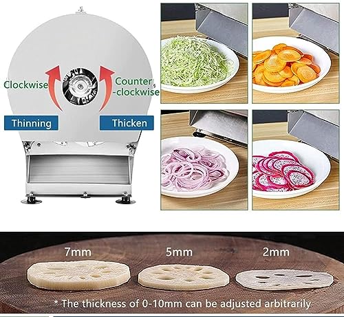Máquina eléctrica para cortar vegetales y frutas ajustable miniatura 6