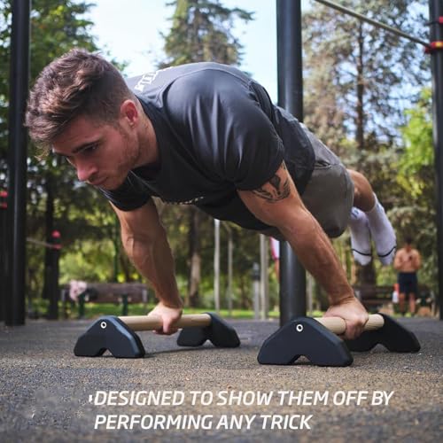 Image of CALISTHENICS PARALLETTES - BODYMECHANICS (BLACK - 8 INC)