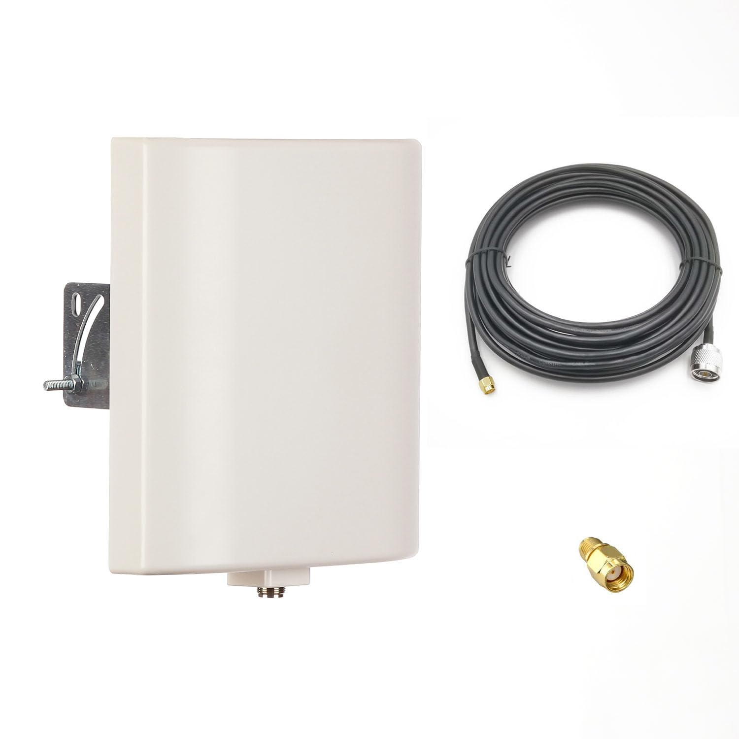 Antenne de panneau WiFi 2,4 G 5 GHz double bande avec câble d'extension de 3 m SMA mâle et adaptateur RP-SMA pour routeur WiFi sans fil carte réseau caméra IP moniteur de surveillance vidéo