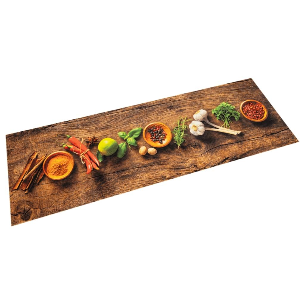 Tapis de cuisine motif épices idéal pour habiller le couloir et l'entrée