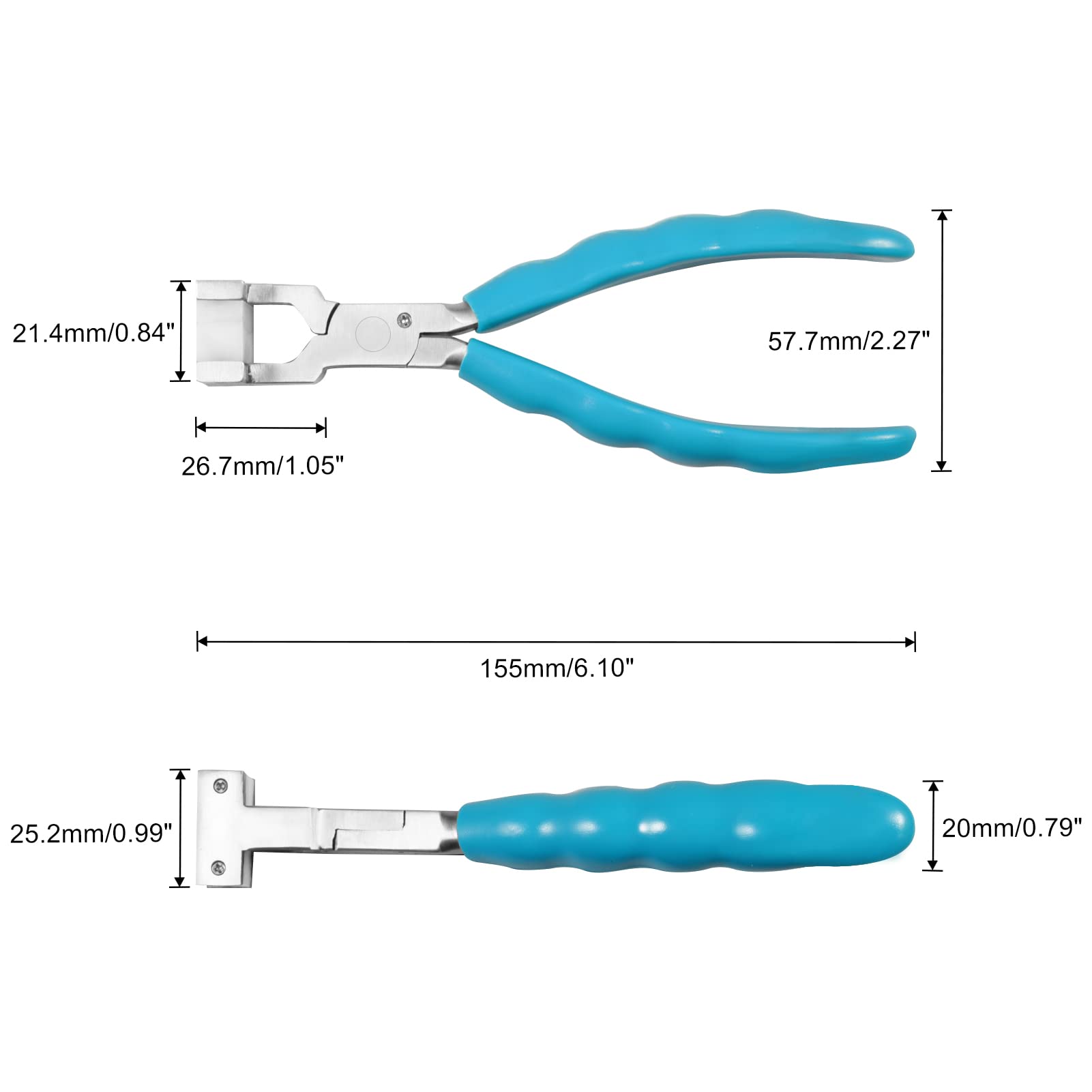 SPEEDWOX Szczypce do bransoletki 15,2 cm ze stali nierdzewnej szczypce do naprawy okularów nylonowa szczęka narzędzia ręczne ze śrubokrętem i ściereczką do okularów