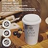 Giftme Keep Calm and Listen to Tina Turner, Wall Eco Insulated, White Ceramic Travel Mug, with White Lid. #4
