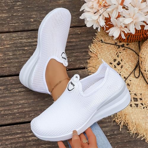 Baskets compensées femme légères pour éviter d'avoir mal aux pieds - 2