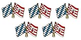 2 Stück Packung Yantec Freundschaftspin 5er Pack Bayern Bremen Pin Anstecknadel Doppelflaggenpin