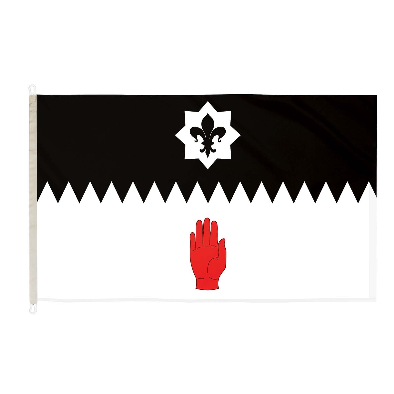 DuraFlag Tyrone Flag Premium Quality With Clips Reinforced Stitching Suitable For Flagpoles 150cm x 90cm Marine Grade Polyester Weatherproof Fade Resistant Indoor Outdoor Tyrone County Flag โ image 1
