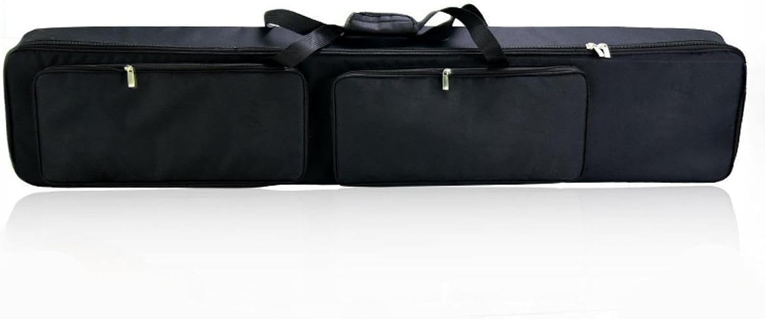 88 Key Keyboard Case Carrying Piano Cover Portable Waterproof Keyboard Gig Bag Electric Piano Case for Stage Performance, 137x27x13cm