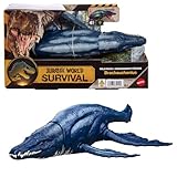 Mattel Jurassic World Rugido Salvaje Figuras de Dinosaurio con Ataque de mordisco en múltiples direcciones y Sonido, Juguete articulado, Juego Digital (Las Especies Pueden Variar), JKL79