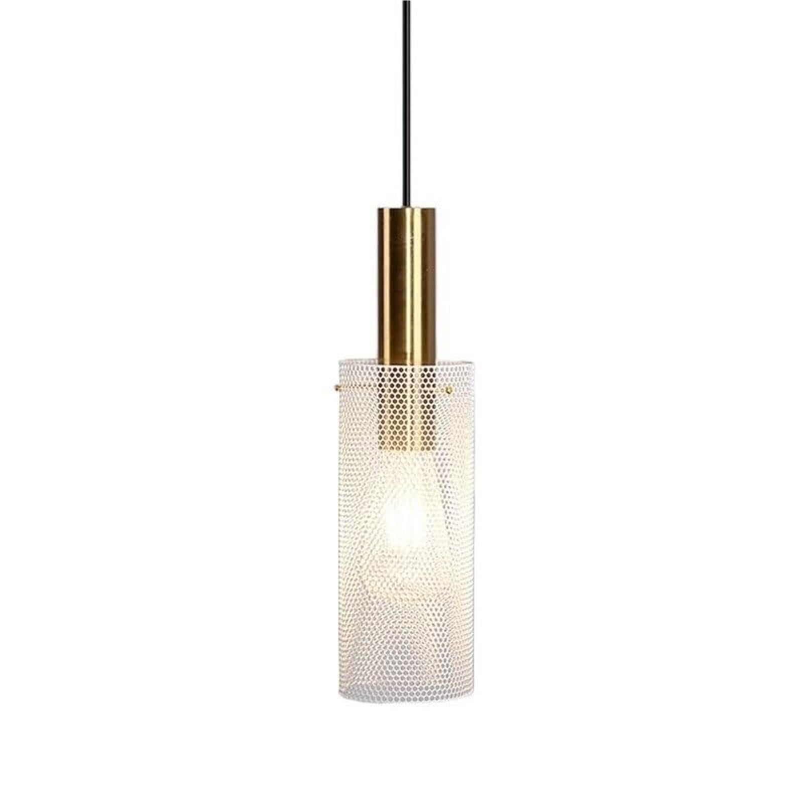 HUAYUSEDF Modern Simple Honeycomb Cage Pendant Lamp Chandelier Hanging Lighting Ceiling Fixture for Bedside Coffee Shop Bar Counter(A)